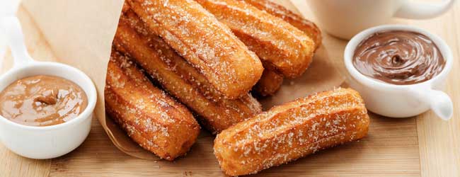 Churros churros are a dangerous delight and can be so moorish and hard to say no, i recommend having some chocolate dip to go along side having this desert