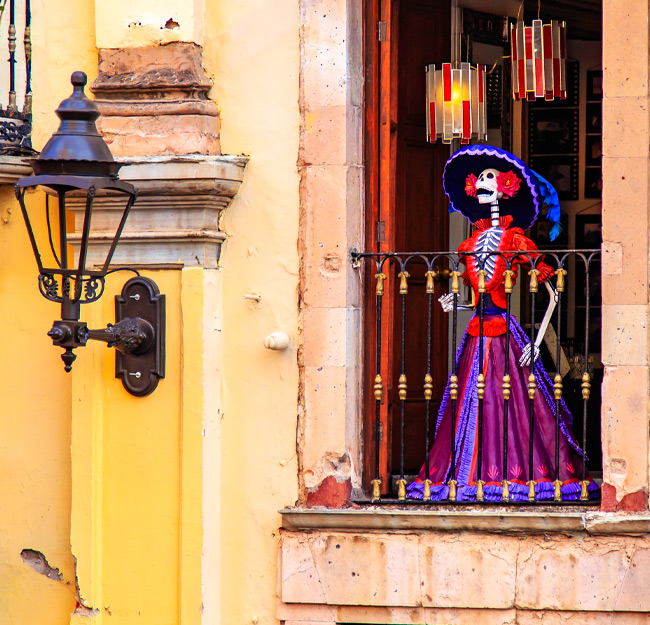 Day of the Dead decorations Enjoy the festivities of Dia de los Muertos on the streets of Oaxaca