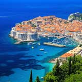 Europe travel region represented by the magical mediterranean destination, Dubrovnik, Croatia.