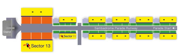 Sambadrome Map Sambadrome Map
