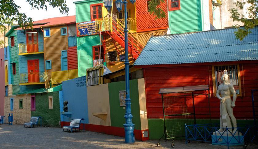 Colourful buildings in Buenos Aires, Argentina