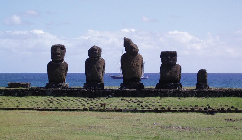 Moais on Easter Island, Chile Moais on Easter Island, Chile