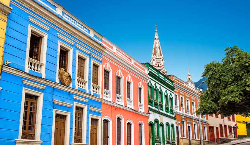 The colourful streets of Bogota, Colombia The colourful streets of Bogota, Colombia