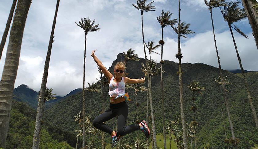 Enjoying a sunny day in the Cocora Valley, Colombia Enjoying a sunny day in the Cocora Valley, Colombia