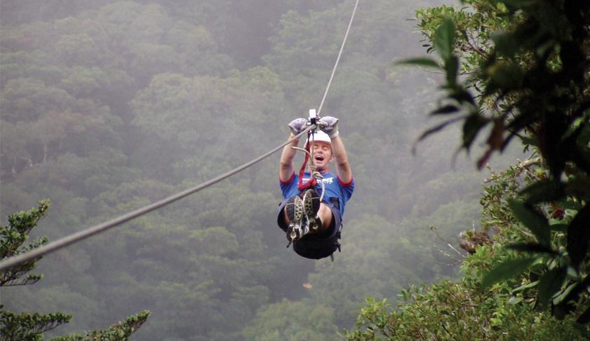 Zip lining in the Monteverde Cloud Forest, Costa Rica Zip lining in the Monteverde Cloud Forest, Costa Rica