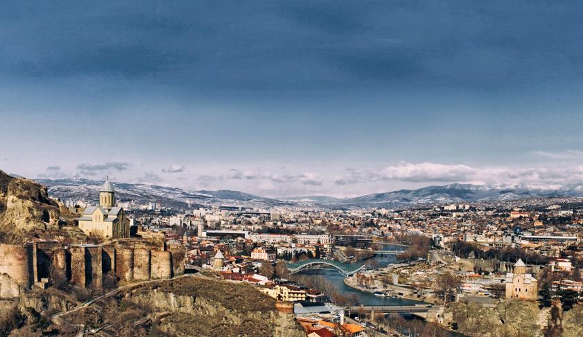 Panoramic Tbilisi city, Georgia