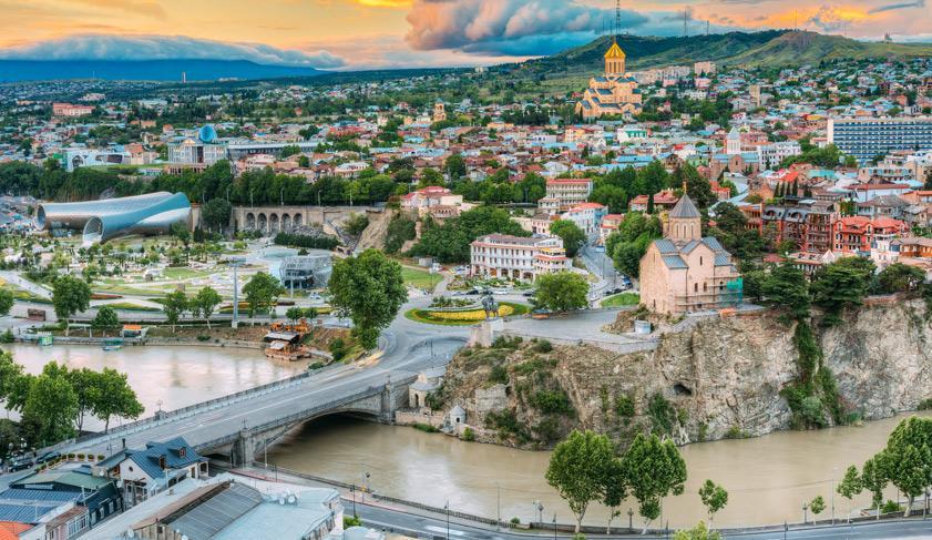 Tbilisi At Sunset Tbilisi At Sunset
