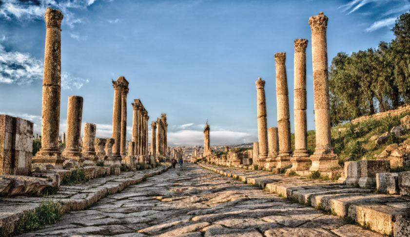 Classical heritage archeological site of Jerash, Jordan. Classical heritage archeological site of Jerash, Jordan.
