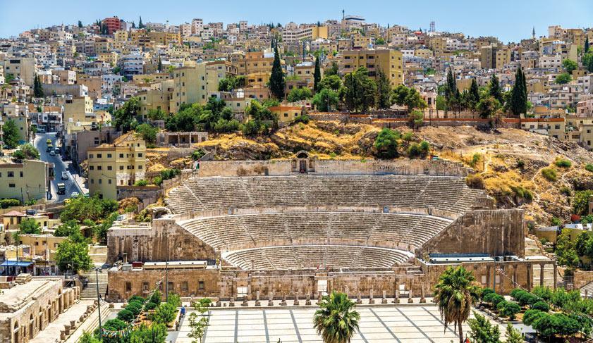 View of Roman theatre in Amman, Jordan. View of Roman theatre in Amman, Jordan.