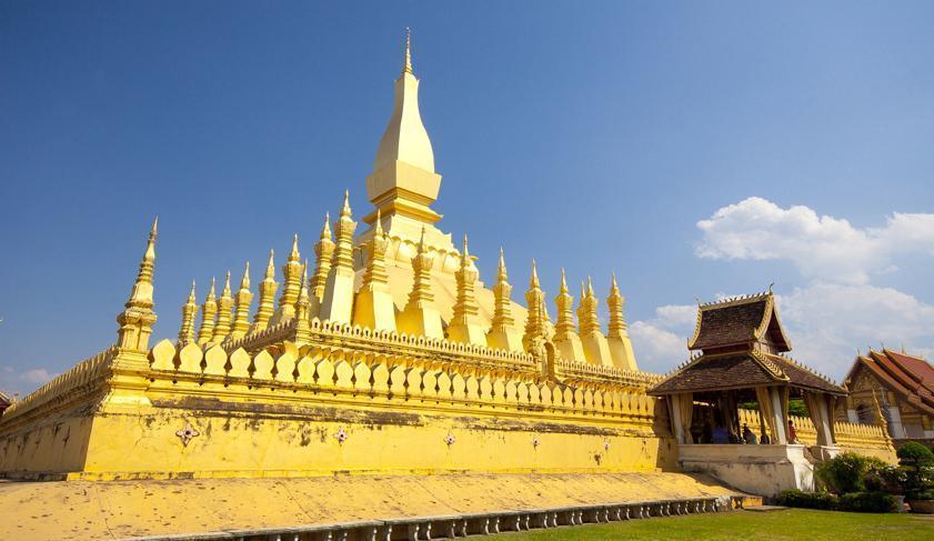 The Golden Pagoda at Wat Pha-That Luang, Laos