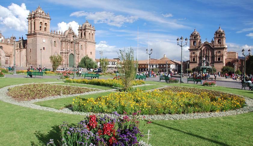 The Plaza des Armas in Cusco, Peru