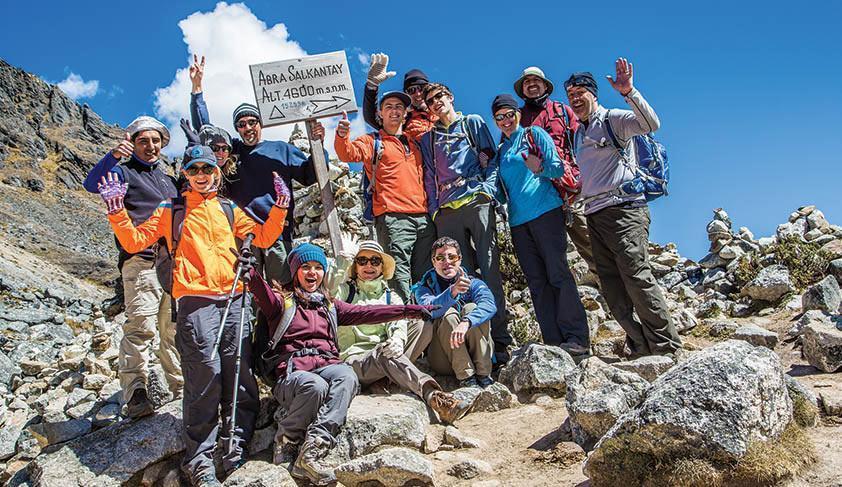 Group at the Salkantay Pass Group at the Salkantay Pass