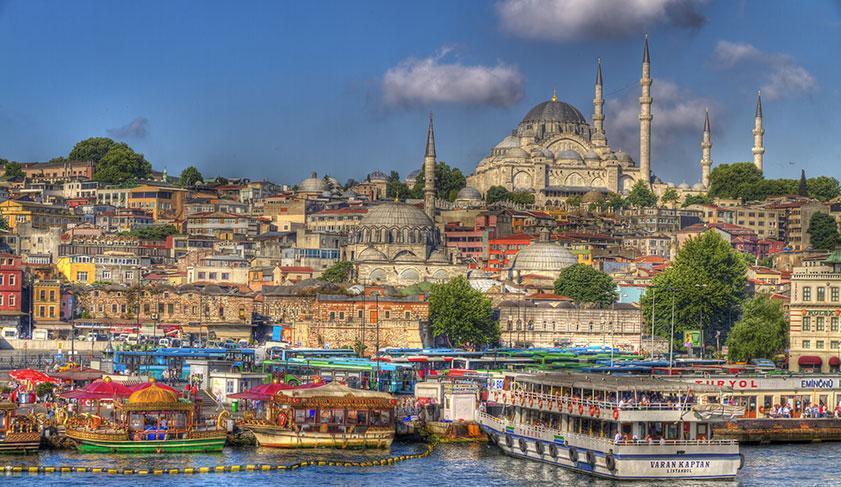 The Istanbul skyline, Turkey