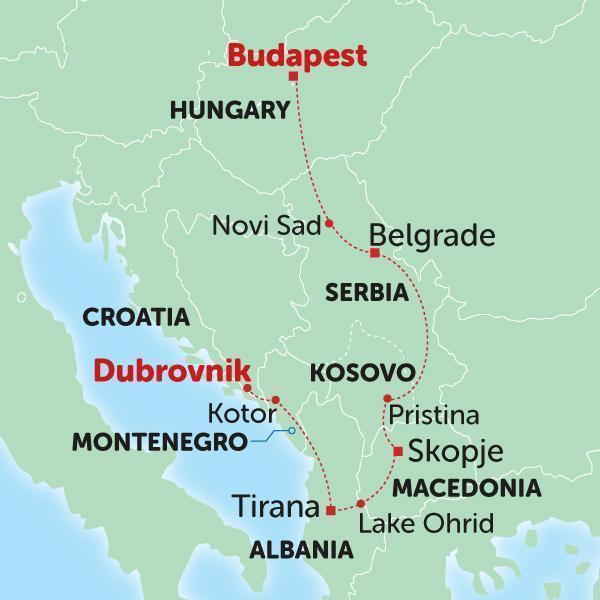route planner europe, serbia, kosovo, montenegro, macedonia, croatia, european map
