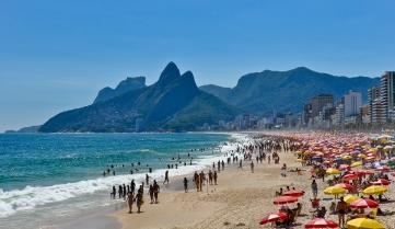 Copacabana Beach in Rio de Janeiro, Brazil