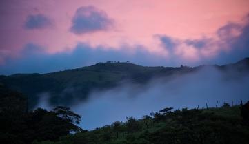 Sunset over the Monteverde Cloud Forest, Costa Rica