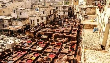 A tannery in Fes