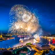 Explore Russia's St. Petersburg during the magical White Nights Festival, a great time to visit on a holiday group trip